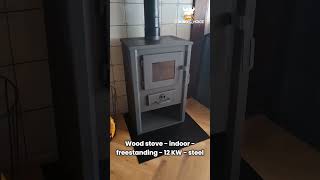 Freestanding 12kW Wood Stove – Modern \u0026 Efficient Heating Solution for Your Home