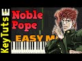 Noble Pope [Jojo's Bizarre Adventure] - Easy Mode [Piano Tutorial] (Synthesia)