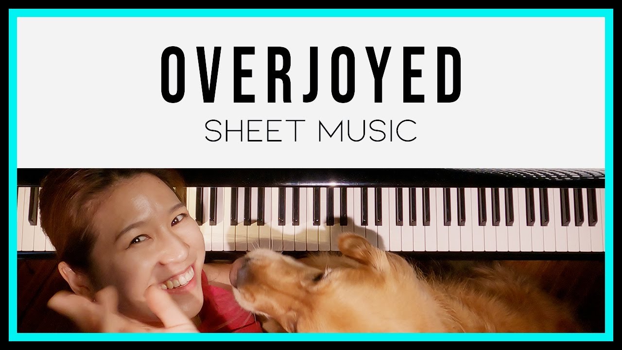 Overjoyed (Stevie Wonder) Piano Cover By Sangah Noona With Lyrics SHEET ...