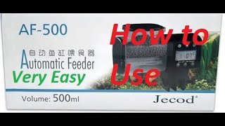 JECOD AF-500 AUTOMATIC FEEDER  자동급여기 | fish feeder | English |