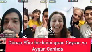 Dünən Efirə bir-birini qıran Ceyran və Aygun Canlıda səmimi söhbət