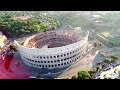 El Coliseo de Roma, Italia. Toma aérea 