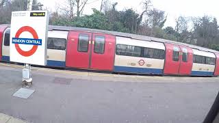 At Golders Green Station Boarding The Northern Line Underground Train To Edgware. GOPR4123