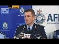 Senior Police address the media over terror arrests