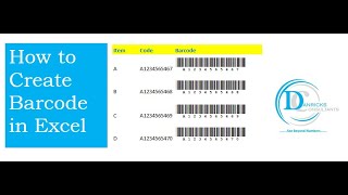 How to create Barcodes in Excel in 30 seconds