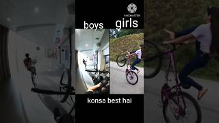 boys vs girls with cycling