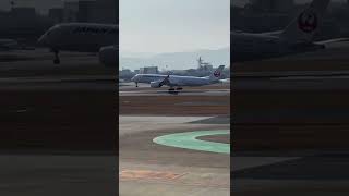 福岡空港 Runway 16、JAL機着陸（iPhone 12 Pro 動画）