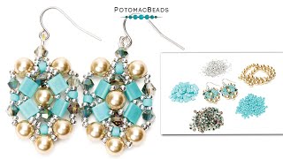 Helen Earrings - DIY Jewelry Making Tutorial by PotomacBeads