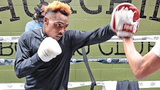 JERMELL CHARLO FINAL WORKOUT FOR BRIAN CASTANO REMATCH; CRACKS PADS WITH JAW BUSTING POWER!