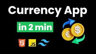 I CREATE CURRENCY CONVERTOR APP IN 2 MIN USING JAVASCRIPT & JAVASCRIPT PRACTICE PROJECTS