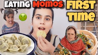 Trying Momos for first time| bad experience| ye Kya cheez hai 🤢 family vlog