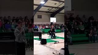 Talent show at Hoxie, AR, today. 1-26-18