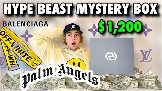 I OPENED A $1200 HYPE BEAST MYSTERY BOX!! *INSANE HEAT*