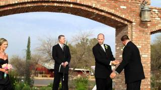 Bridesmaids and Groomsmen walking down the aisle