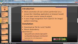 Sikuli(x) framework using Java programming - Introduction