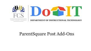 Tech Tip Tuesday | ParentSquare Post Add-Ons