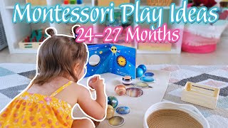 70+ TODDLER PLAY IDEAS TO SPARK A LOVE FOR LEARNING! Montessori At Home Activities for 24-27 Months