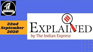 22nd September 2020 | Gargi Classes Indian Express Explained Analysis