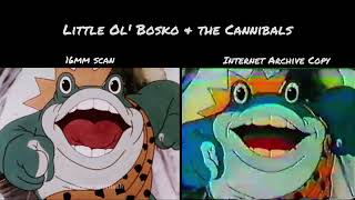 Little Ol' Bosko \u0026 the Cannibals 16mm Scan Comparison