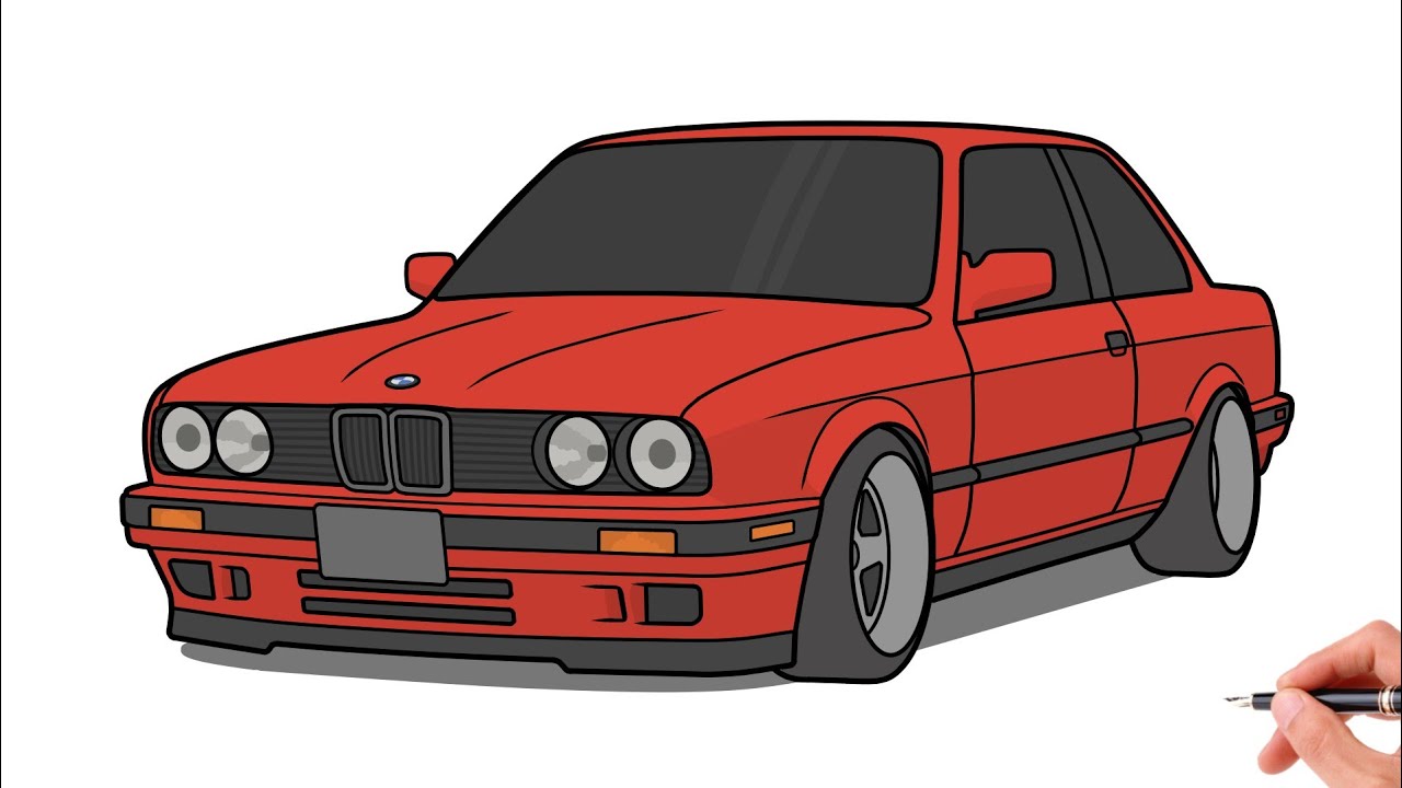 How To Draw A Bmw M3 Step By Step