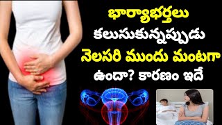 నెలసరి ముందు భార్యాభర్తలు ఆ పని చేసేటప్పుడు అక్కడ మంటగా ఉందా |Pain During Periods| Girls Period Pain