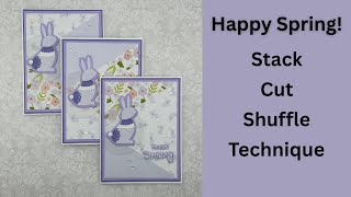 Beautiful Spring Easter Stack Cut Shuffle Cards