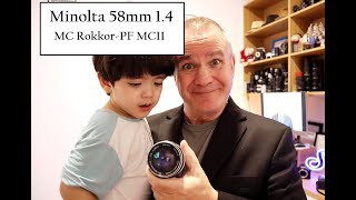 Minolta 58mm 1.4 - MC Rokkor-PF MCII
