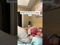 When we first go to sleep cuddling vs The middle of the night #shorts