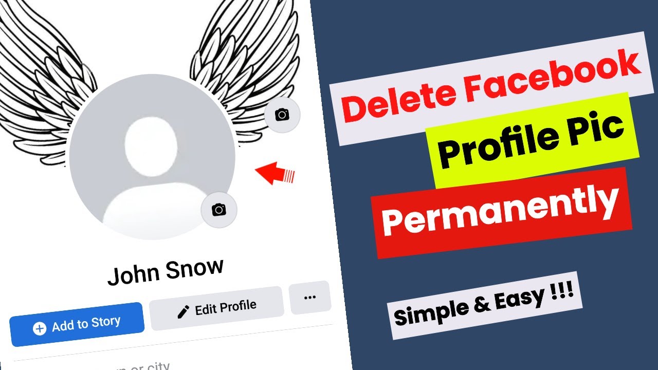 How To Delete Facebook Profile Pictures - YouTube