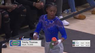 Trinity Thomas: Perfect 10 on Vault vs Auburn - Florida Gators Gymnastics