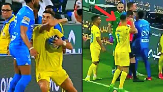 Ronaldo Red Card vs Al Hilal 😳😱 | Ronaldo Almost Punched the Referee after Being Sent Off | Al Nassr