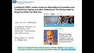 Engaging Parents and Caregivers in Substance Use Disorder Prevention and Recovery 20191205 2000 1