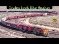 Trains look like Snakes on Providence Hill (4K) | March 30, 2024