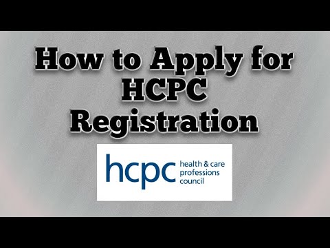 How To Apply For HCPC Registration #hcpc #uk #physiotherapist - YouTube