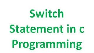 C Programming bangla Tutorial Introduction_28_ SWITCH STATEMENT
