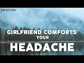 Soft Spoken/ Whisper - Comfort for a Headache [should I stay here?] [I can play with your hair]