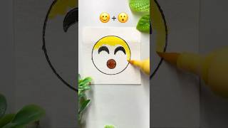 Creative emoji painting for beginners #art #painting #shorts