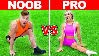 NOOB vs PRO: CHEERLEADING CHALLENGE