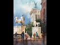 Painting Demonstration - From the Piazza del Campidoglio, Rome #art #instructional #watercolor