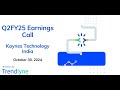 Kaynes Technology India Earnings Call for Q2FY25