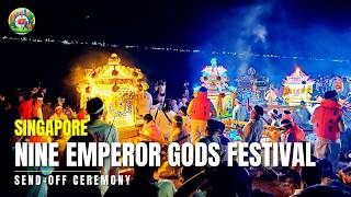 Singapore Nine Emperor Gods Festival Send Off Ceremony at Leong Nam Temple \u0026 East Coast Park