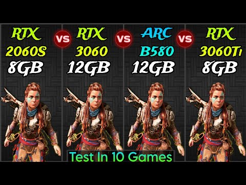 RTX 2060 Super vs RTX 3060 vs ARC B580 vs RTX 3060 Ti – Test In 10 Games – 1080p