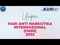 Ucapan Selamat Hari Anti Narkotika Internasional [HANI] Tahun 2022 dari Wakil Walikota Bengkulu