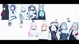 【MMDブルアカ】マーシャル・マキシマイザー / 生徒10人