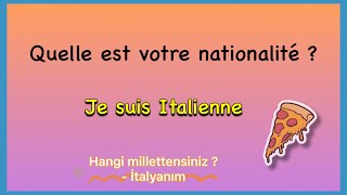 Fransızca 20 soru cevap / kendini tanıtma / altyazı / okunuşu présentez-vous en 20 question / french