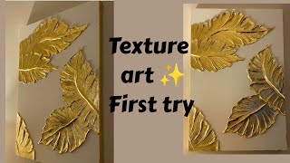 How to create texture art on MDF board tutorial || texture art