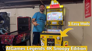 AtGames Legends 4K Snoopy Collector's Edition Pinball Machine - 5 Easy Mods To Make It Standout!