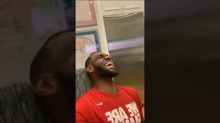 Lebrons reaction to Anthony Davis getting traded to lakers