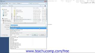 Word 2013 Tutorial Working with Word File Formats Microsoft Training Lesson 2.16