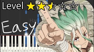 Haruka - Dr.STONE NEW WORLD Part 2 OP│Easy Piano Tutorial